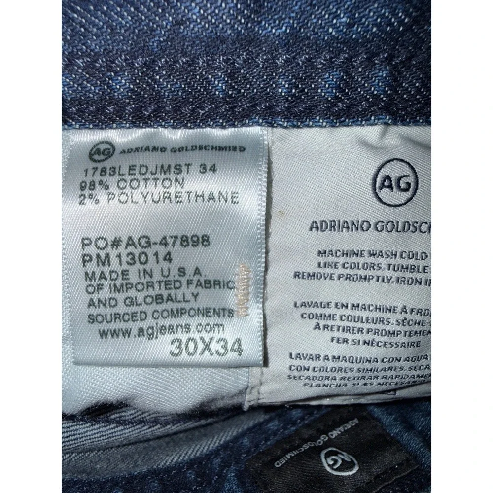 AG Adriano Goldschmied The Tellis Modern Slim Jeans Jamestown 30x34 New